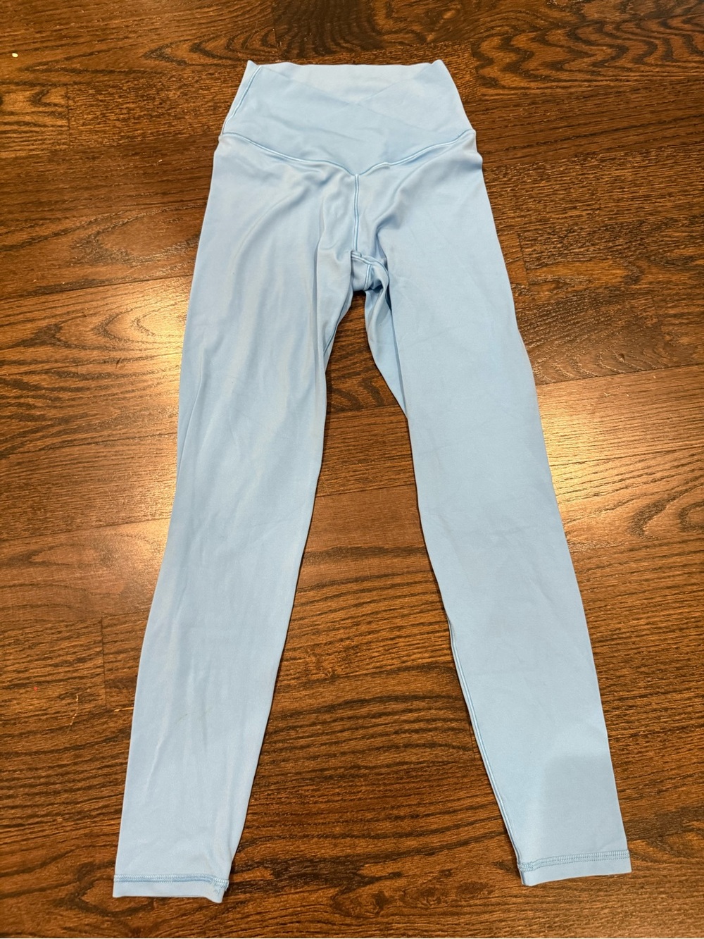 High-Waist Light Blue Leggings